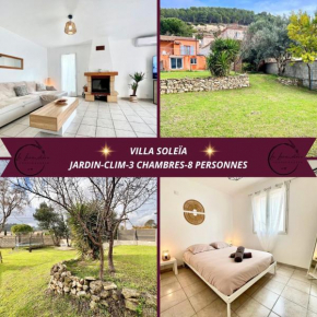Villa Soleïa - Jardin, CLIM, 3 chambres, 8 personnes